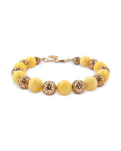 Браслет из золота (Au 585) с янтарем  416030443ko код:000015852| Darvin