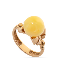 Кольцо  из золота (Au 585) с янтарем 410030143oo код:000015859| Darvin