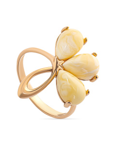 Кольцо из золота (Au 585) с янтарем 910030042aa код:000015860| Darvin