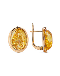 Серьги из золота (Au 585) с янтарем 919020214aa код:000015940 / Darvin