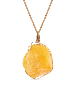 Кулон из серебра (Ag 925) с янтарем и позолотой  3.2.01.Б3-06 код:000016003|ТД Астапенко 