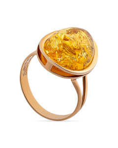 Кольцо из золота (Au 585) с янтарем 910020214aa код:000015858| Darvin