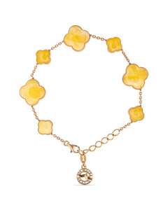 Браслет из серебра (Ag 925) с янтарем 926032119eb код:000015891