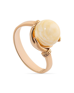 Кольцо из золота (Au 585) с янтарем 410030580mm код:000015863| Darvin